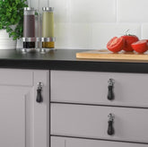 IKEA SKARHAMN Drop Handle, Black-Chrome-Plated, 20 mm